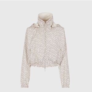 Fendi Skims Two Piece Set Reversible Beige Logo Bomber Jacket